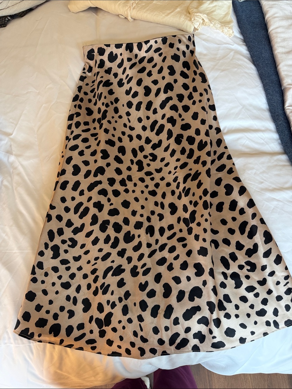 AQUA Leopard Print Mini Skirt Small